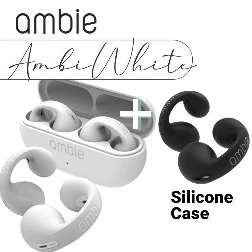 AmbieWhite + Silicone Case | Black – AMBIE